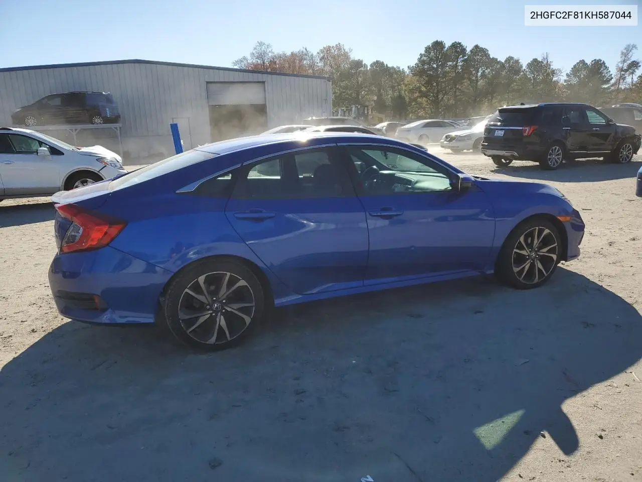 2HGFC2F81KH587044 2019 Honda Civic Sport