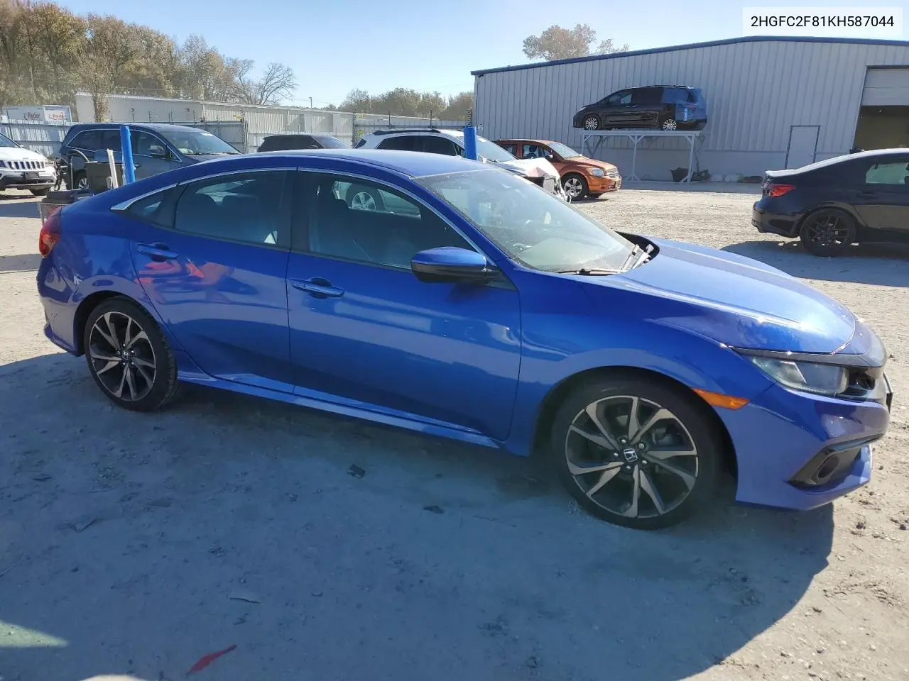 2HGFC2F81KH587044 2019 Honda Civic Sport