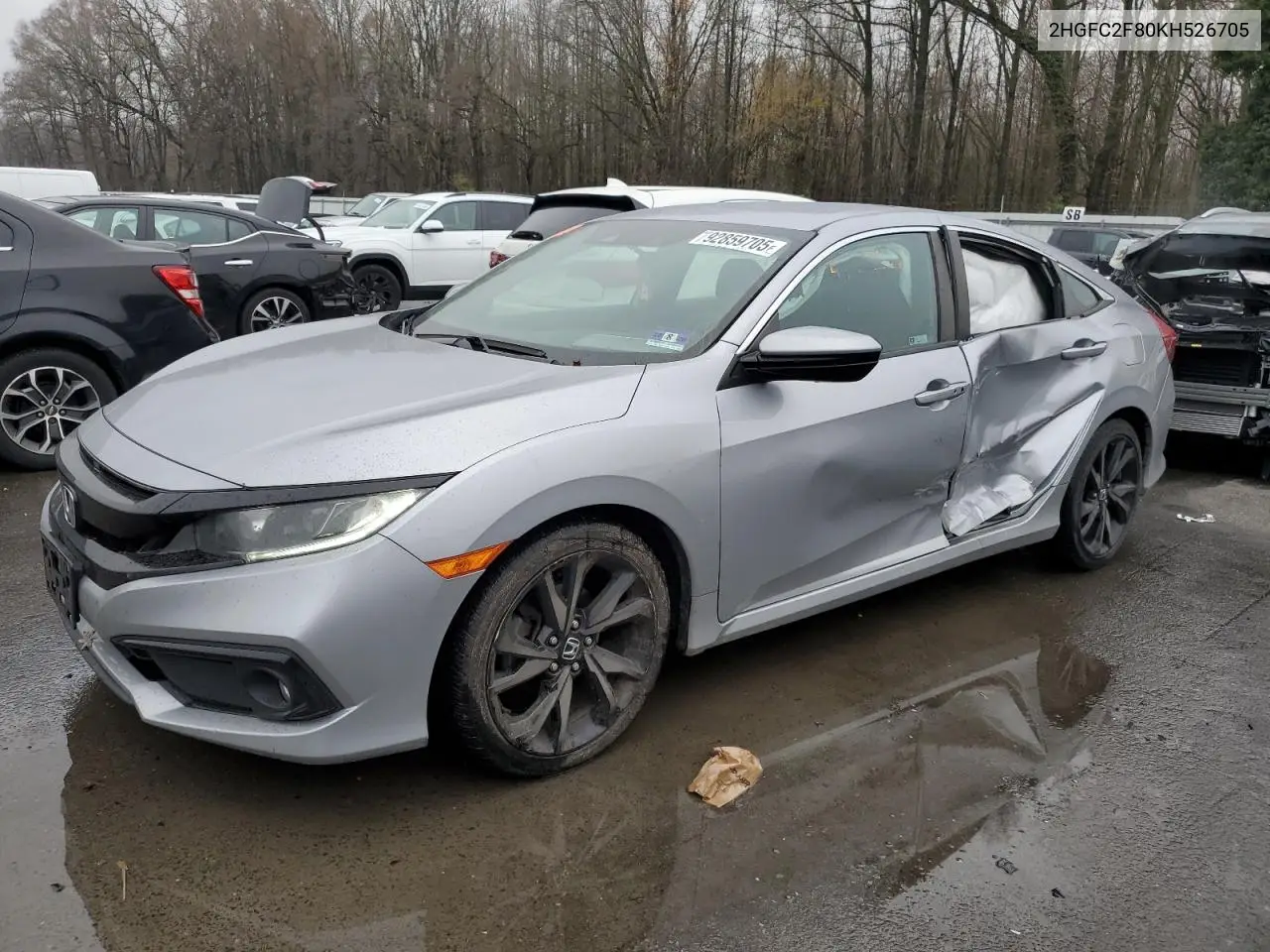 2HGFC2F80KH526705 2019 Honda Civic Sport