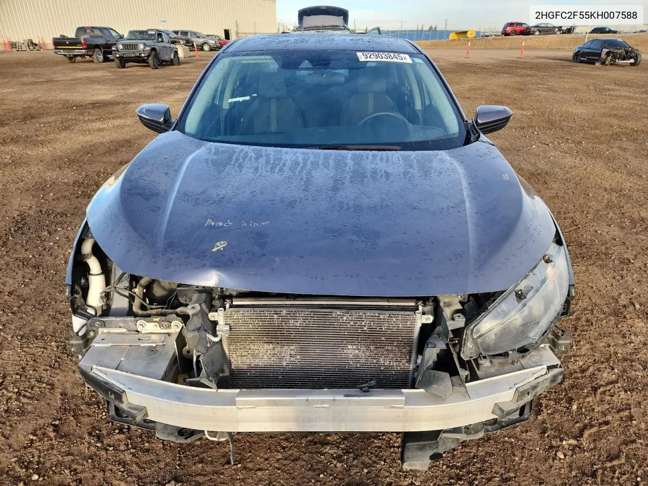 2HGFC2F55KH007588 2019 Honda Civic Lx