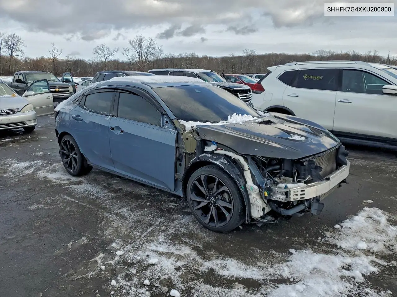 SHHFK7G4XKU200800 2019 Honda Civic Sport