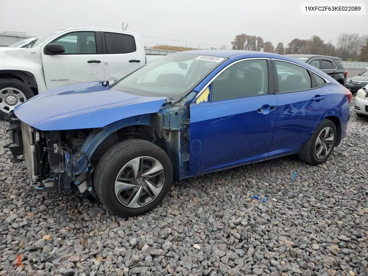19XFC2F63KE022089 2019 Honda Civic Lx