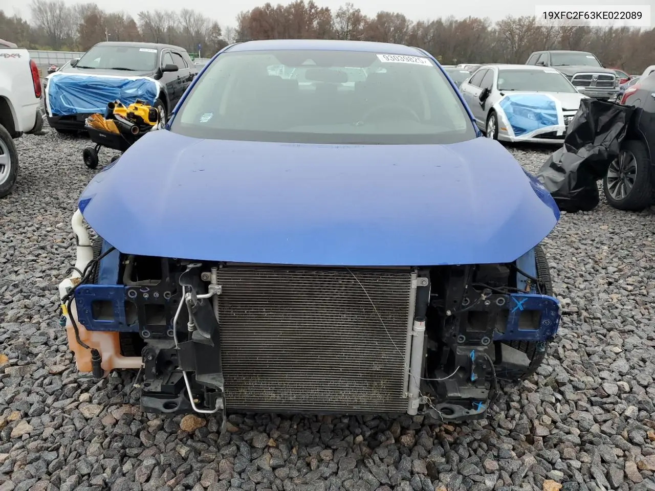 19XFC2F63KE022089 2019 Honda Civic Lx