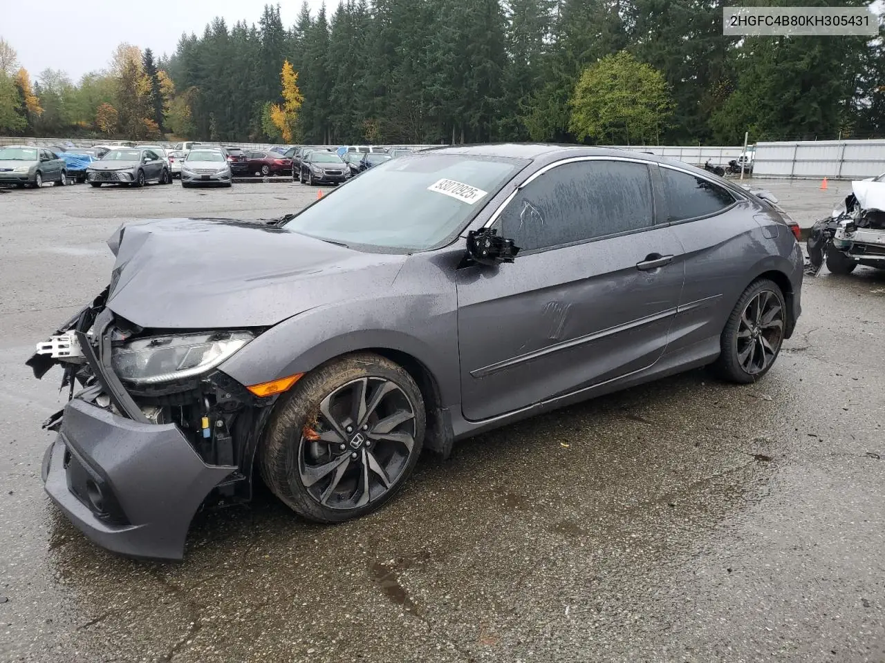 2HGFC4B80KH305431 2019 Honda Civic Sport