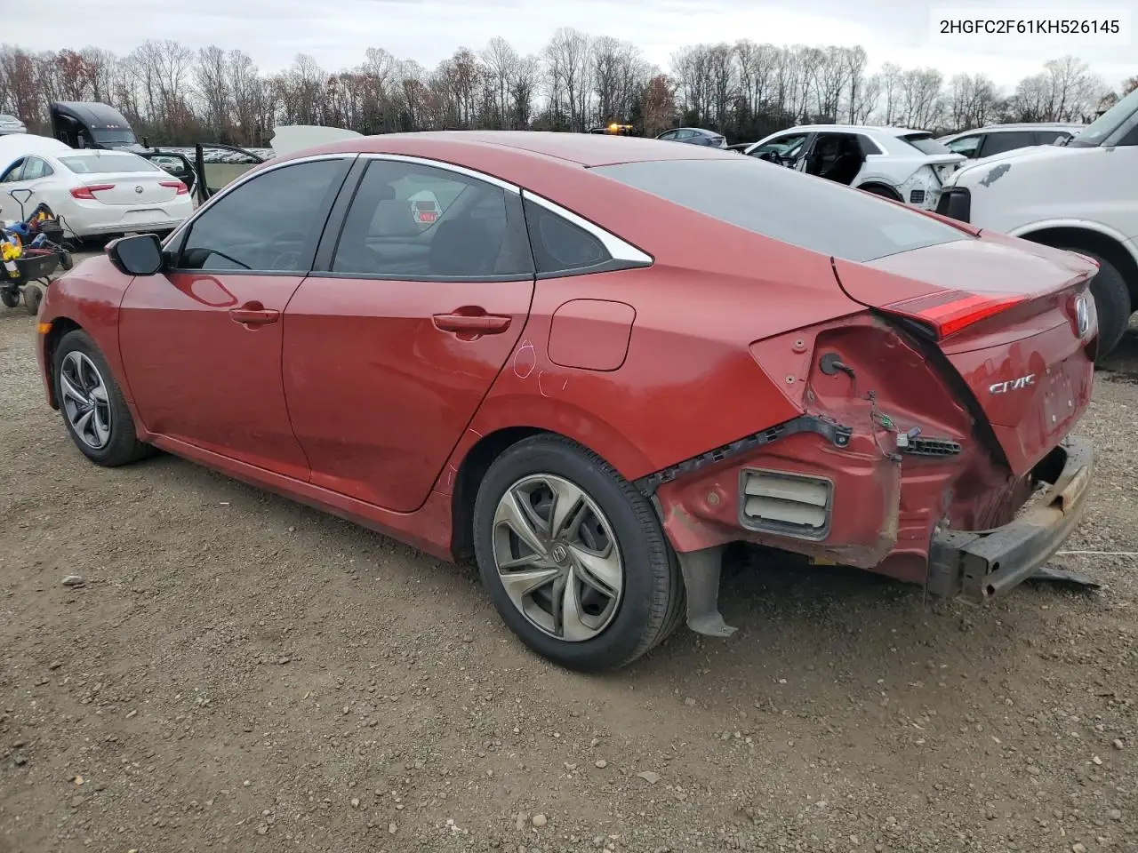 2HGFC2F61KH526145 2019 Honda Civic Lx