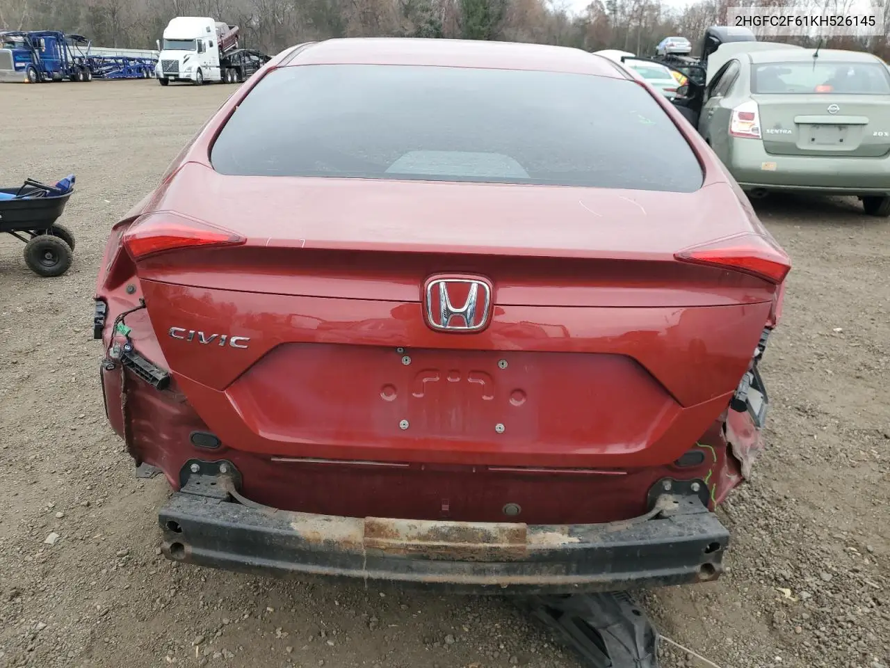 2HGFC2F61KH526145 2019 Honda Civic Lx
