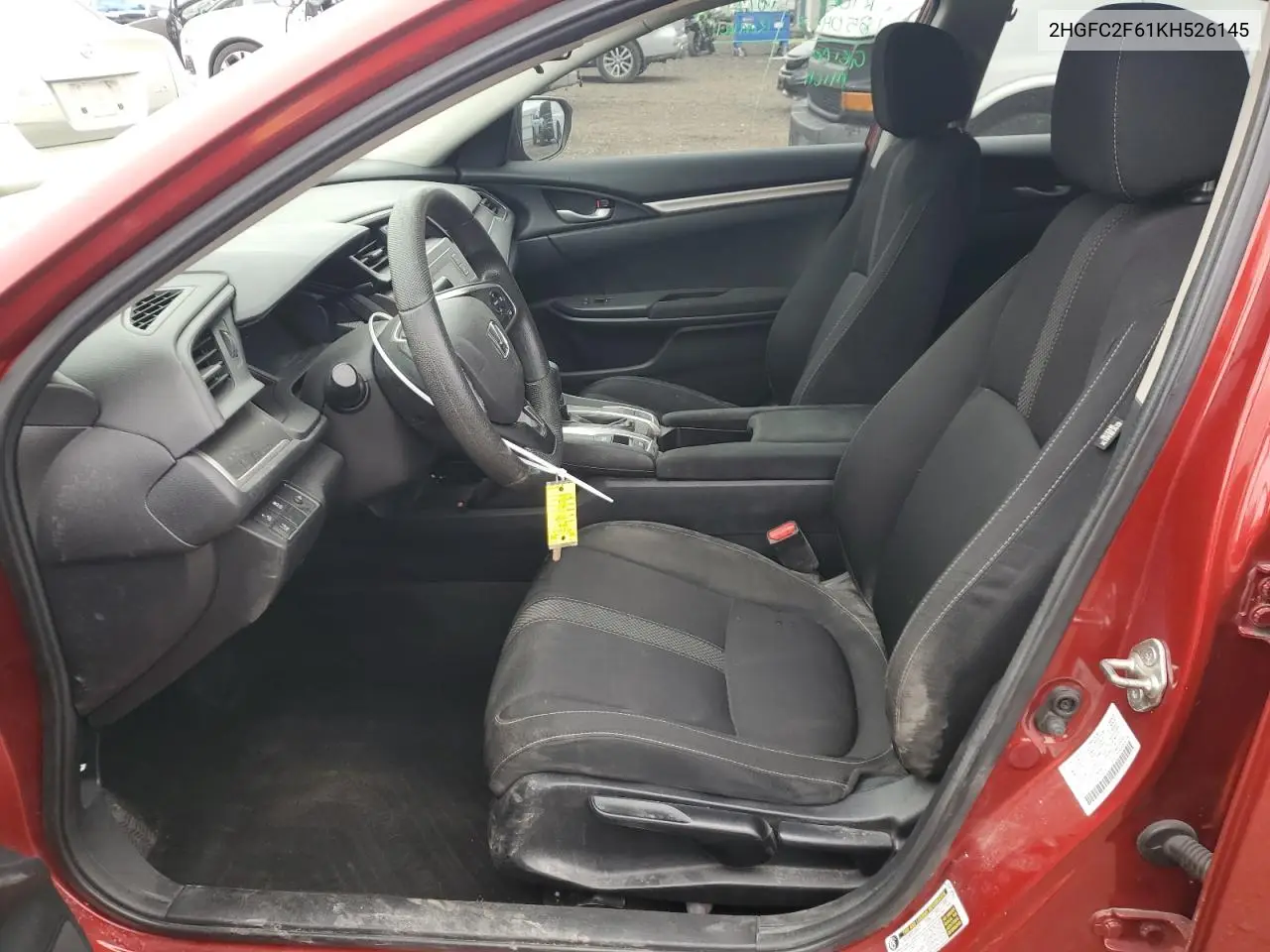 2HGFC2F61KH526145 2019 Honda Civic Lx