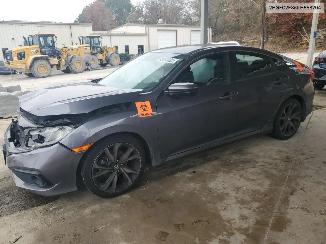 2HGFC2F86KH558204 2019 Honda Civic Sport