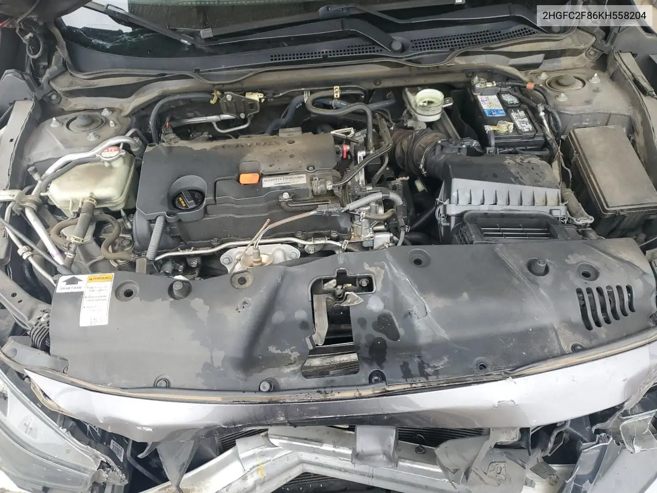 2HGFC2F86KH558204 2019 Honda Civic Sport