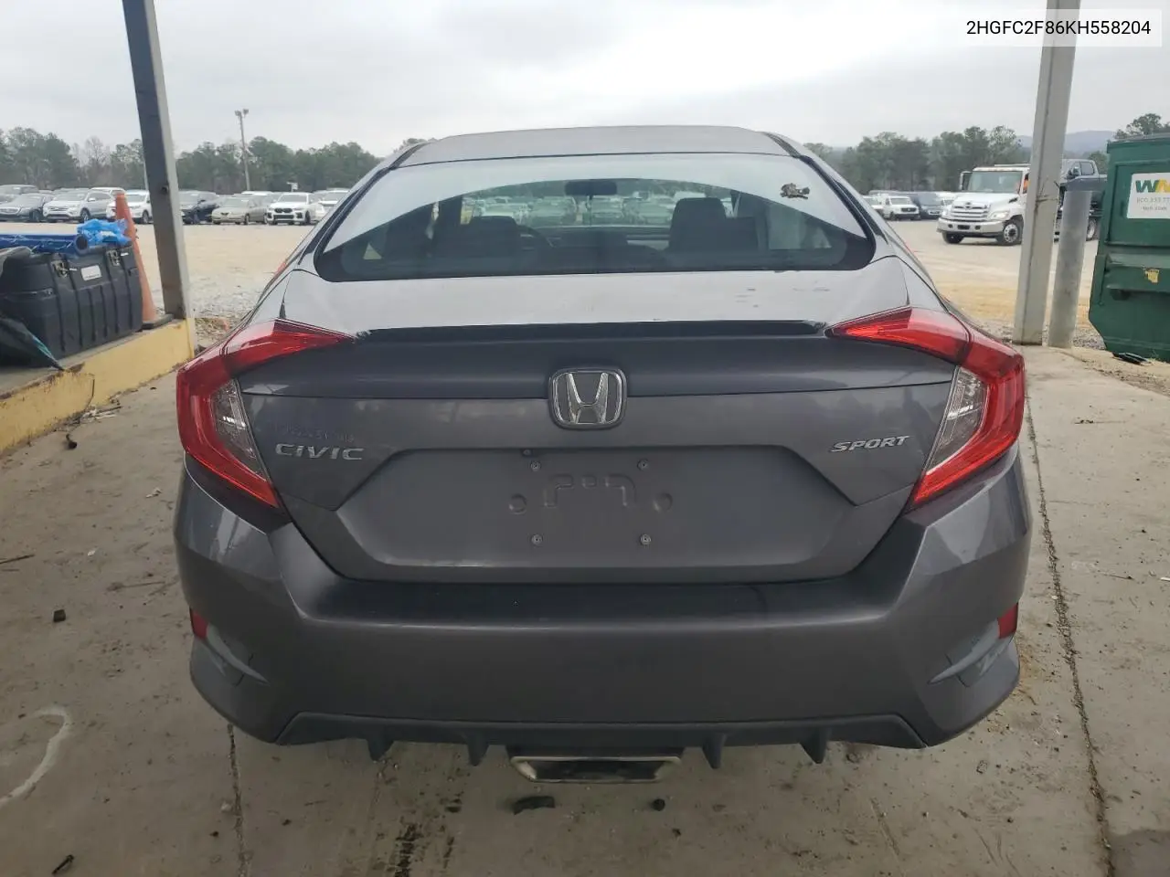 2HGFC2F86KH558204 2019 Honda Civic Sport