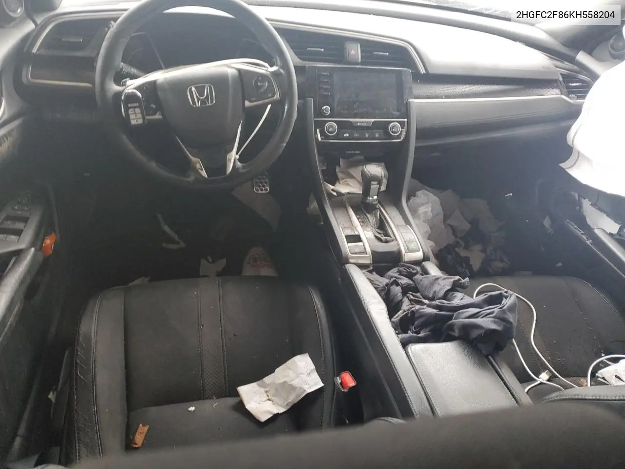 2HGFC2F86KH558204 2019 Honda Civic Sport
