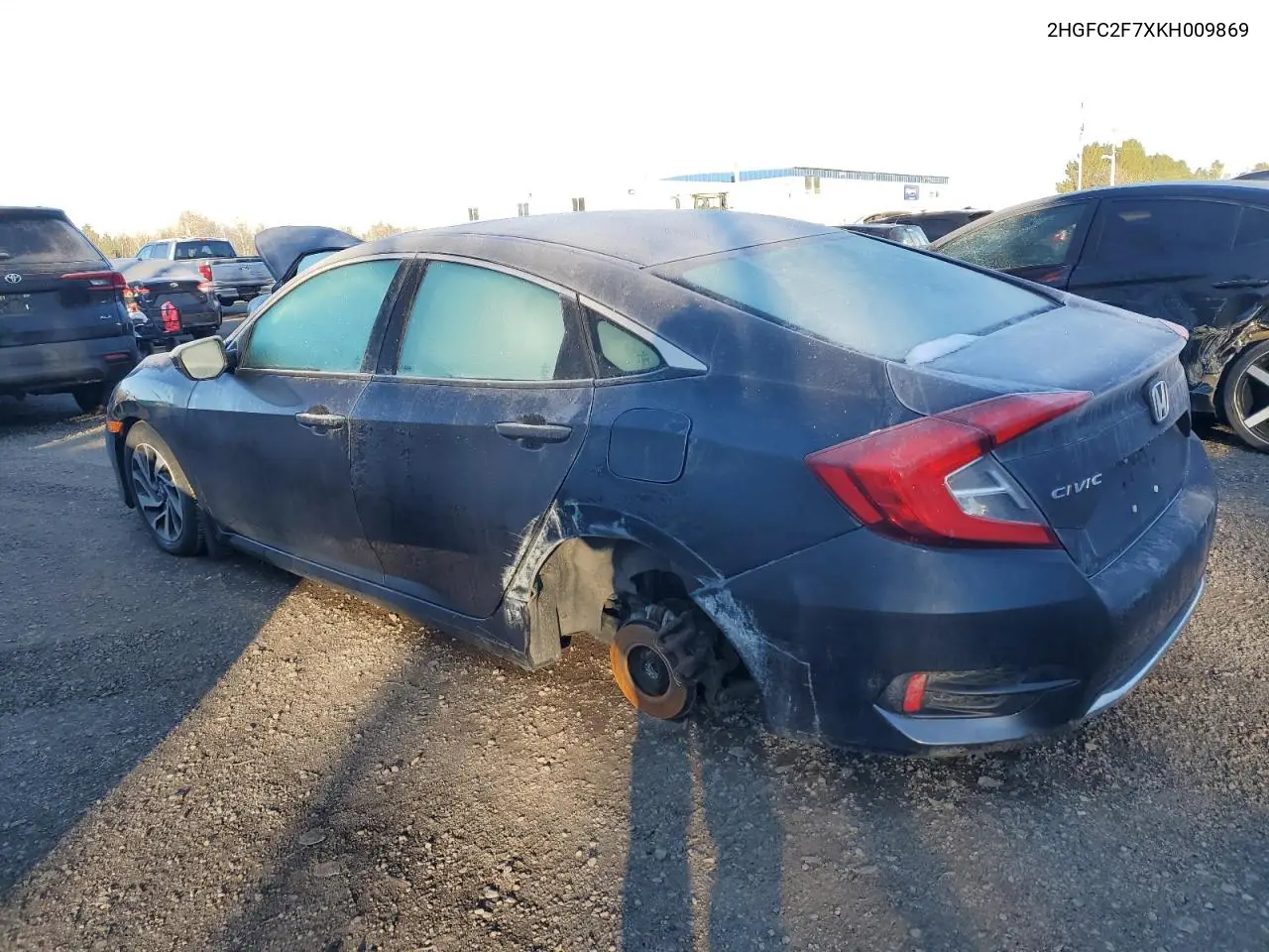 2HGFC2F7XKH009869 2019 Honda Civic Ex