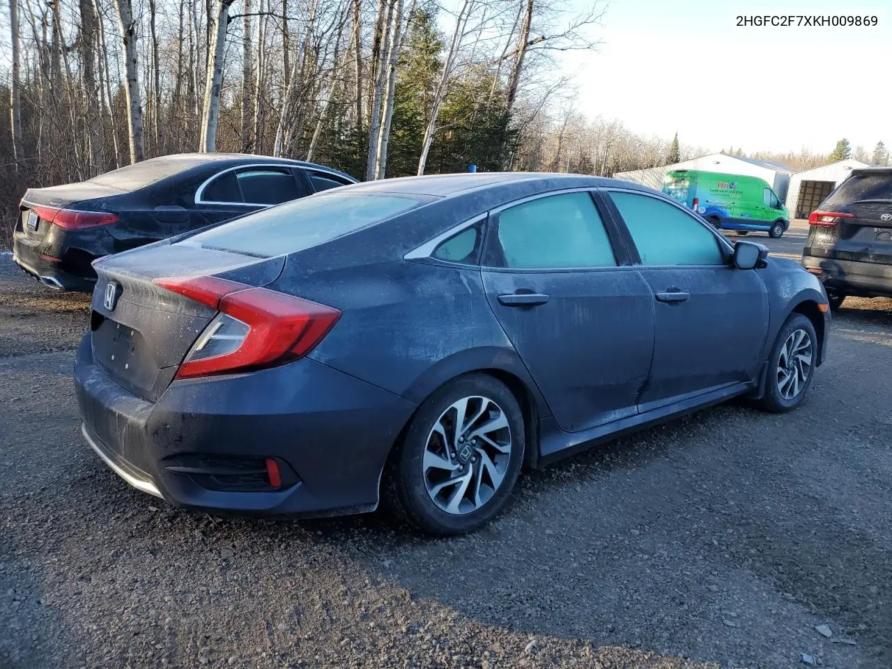 2HGFC2F7XKH009869 2019 Honda Civic Ex