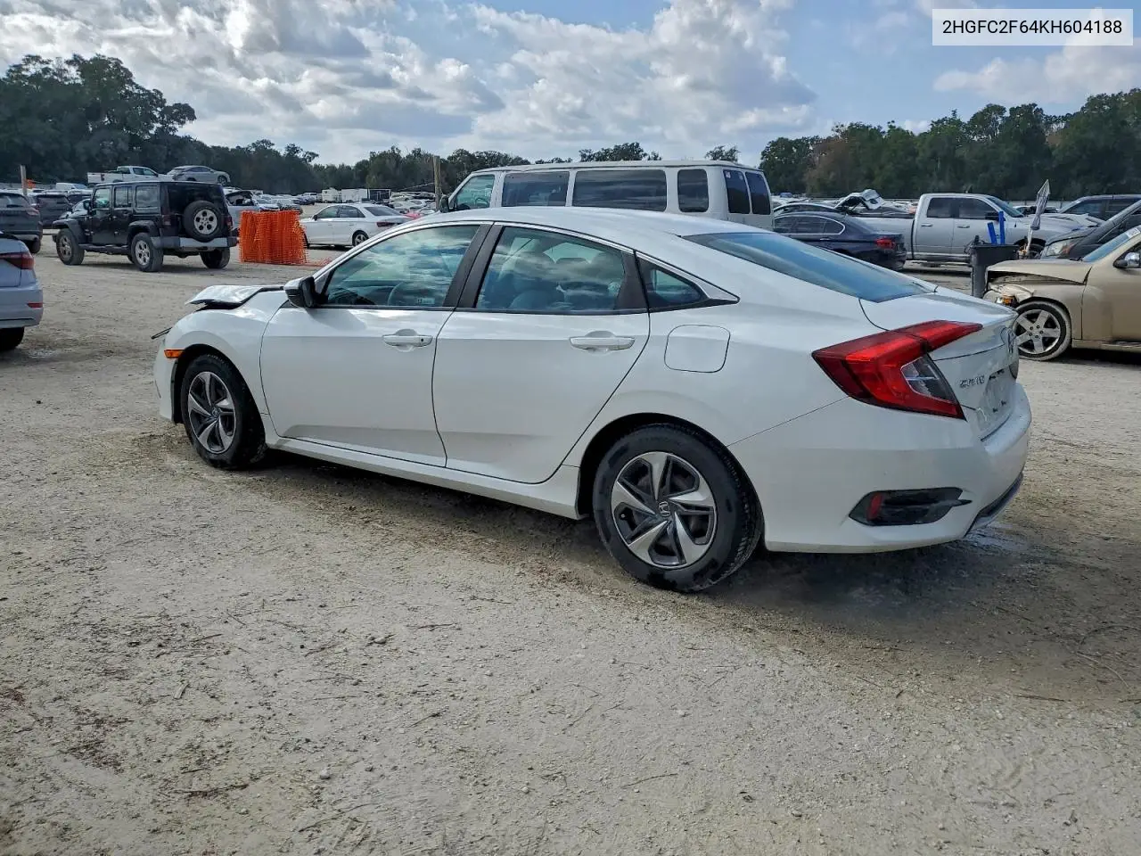 2HGFC2F64KH604188 2019 Honda Civic Lx