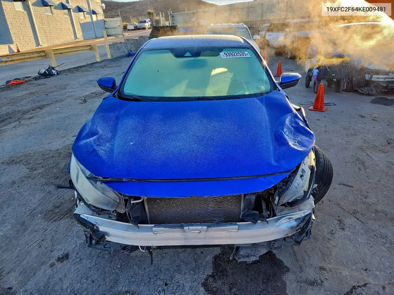 19XFC2F64KE009481 2019 Honda Civic Lx