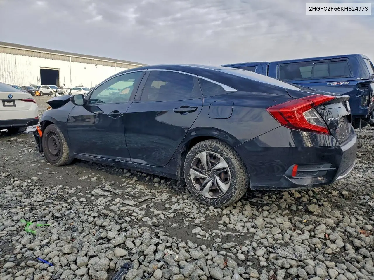 2HGFC2F66KH524973 2019 Honda Civic Lx