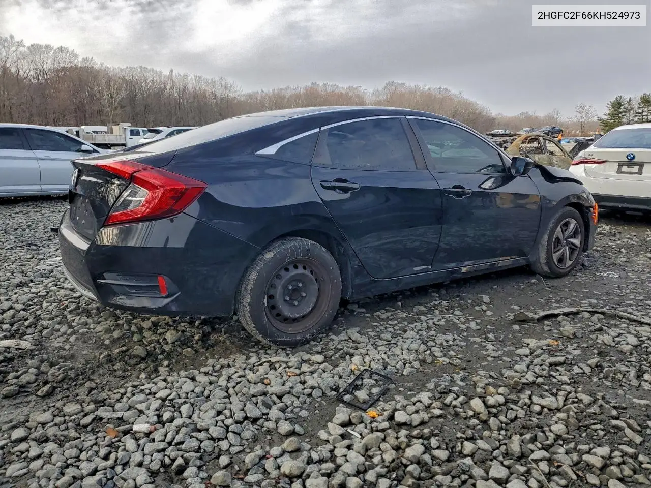 2HGFC2F66KH524973 2019 Honda Civic Lx
