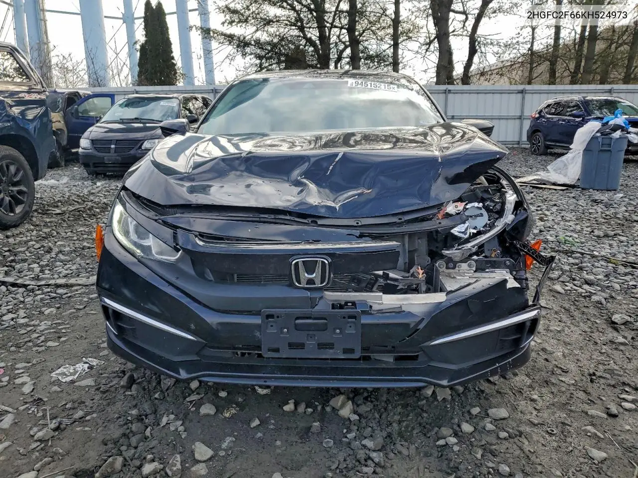 2HGFC2F66KH524973 2019 Honda Civic Lx