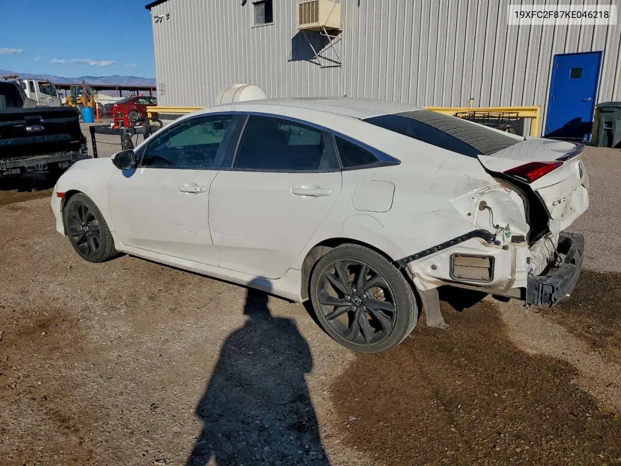19XFC2F87KE046218 2019 Honda Civic Sport