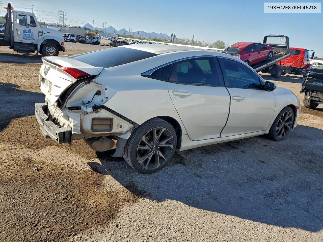 19XFC2F87KE046218 2019 Honda Civic Sport
