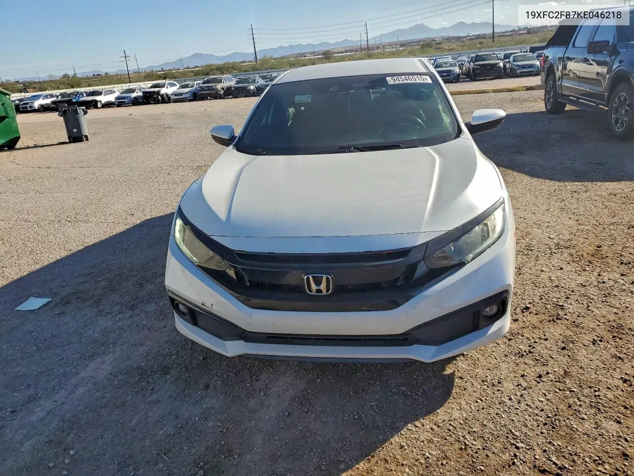 19XFC2F87KE046218 2019 Honda Civic Sport
