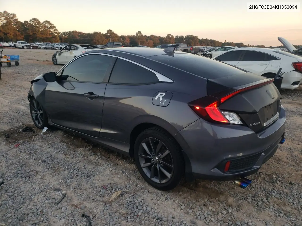 2HGFC3B34KH350094 2019 Honda Civic Ex