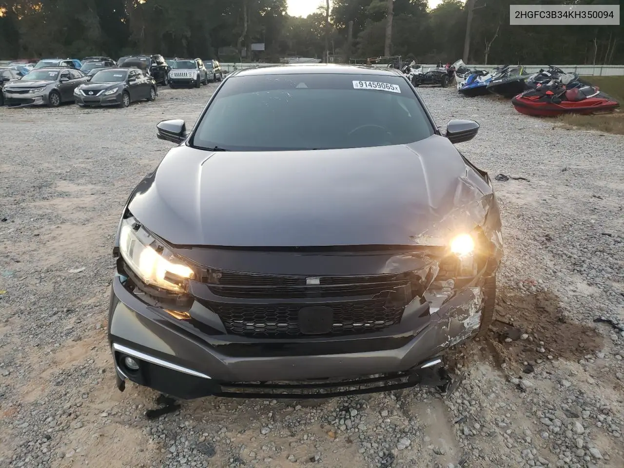 2HGFC3B34KH350094 2019 Honda Civic Ex