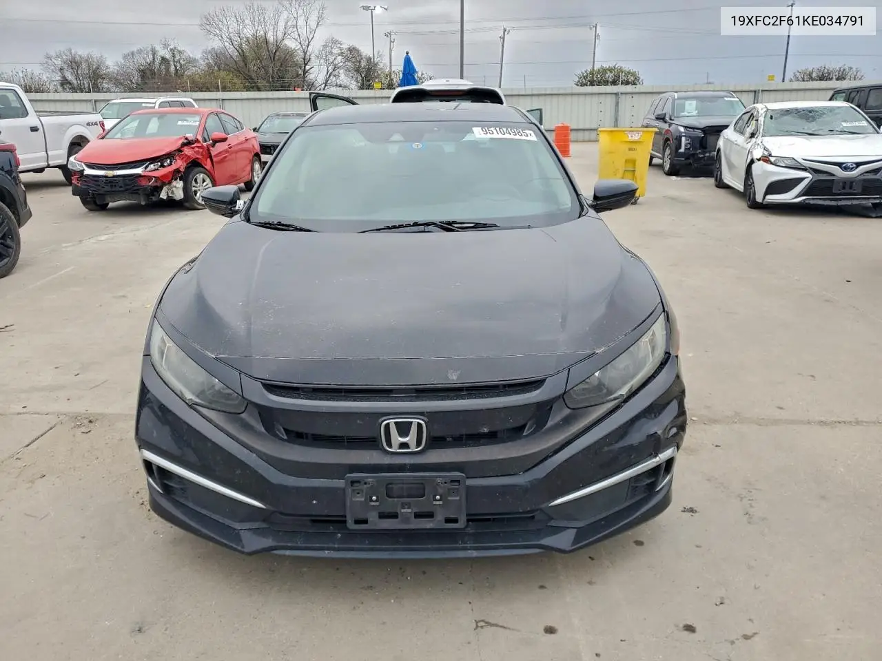 19XFC2F61KE034791 2019 Honda Civic Lx