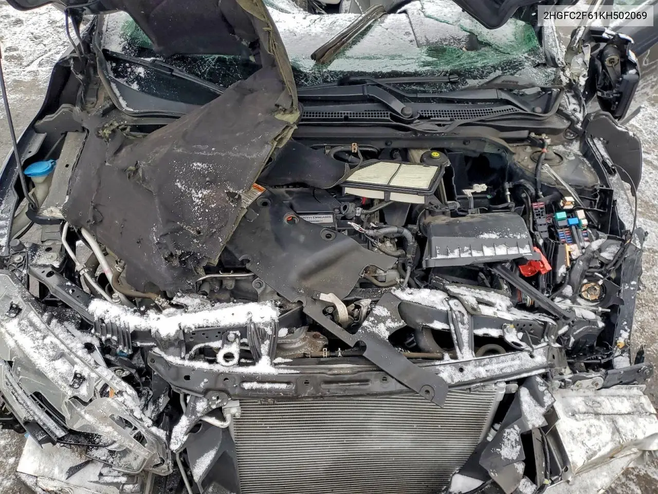 2HGFC2F61KH502069 2019 Honda Civic Lx