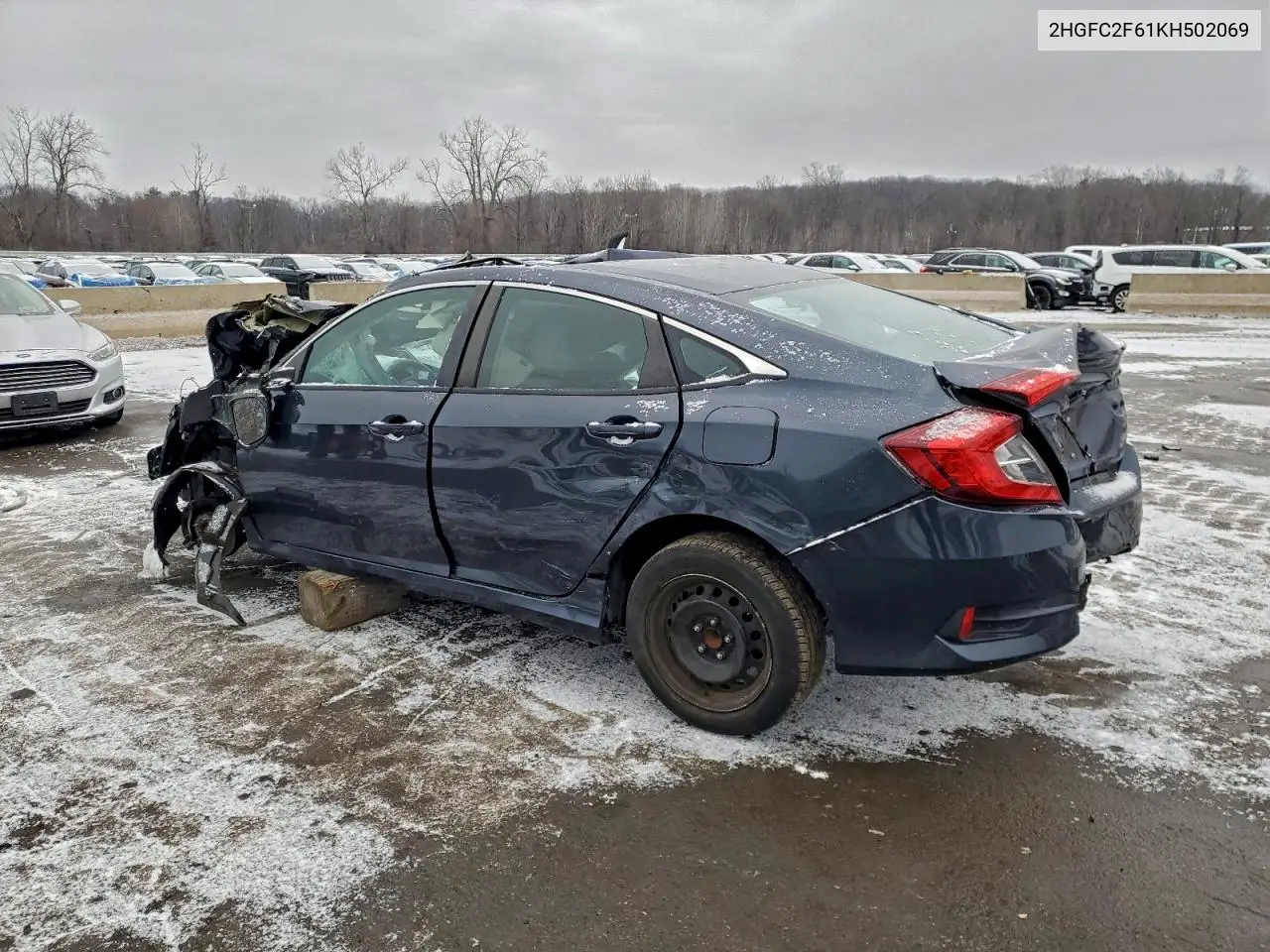 2HGFC2F61KH502069 2019 Honda Civic Lx