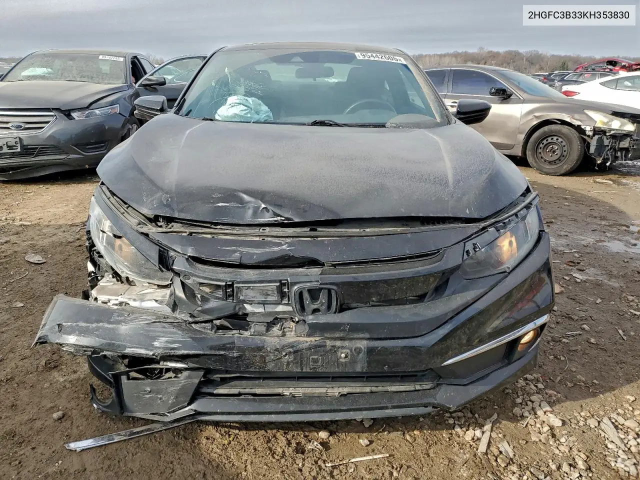 2HGFC3B33KH353830 2019 Honda Civic Ex