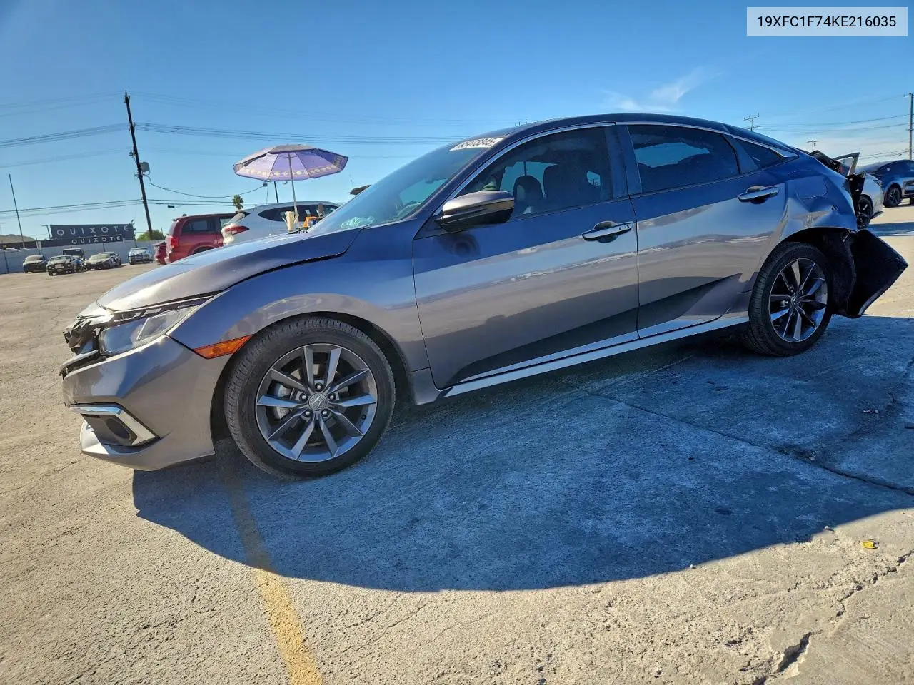 19XFC1F74KE216035 2019 Honda Civic Exl