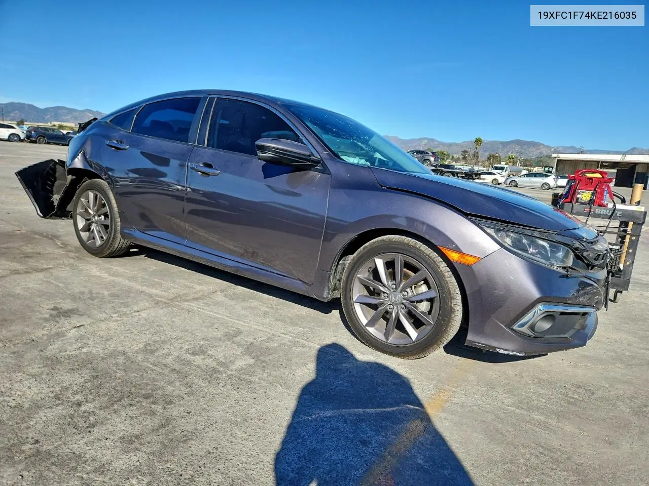 19XFC1F74KE216035 2019 Honda Civic Exl