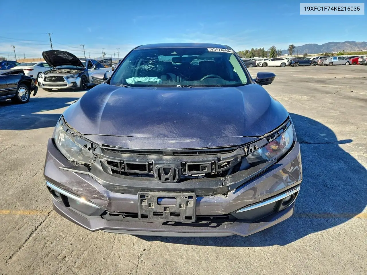 19XFC1F74KE216035 2019 Honda Civic Exl