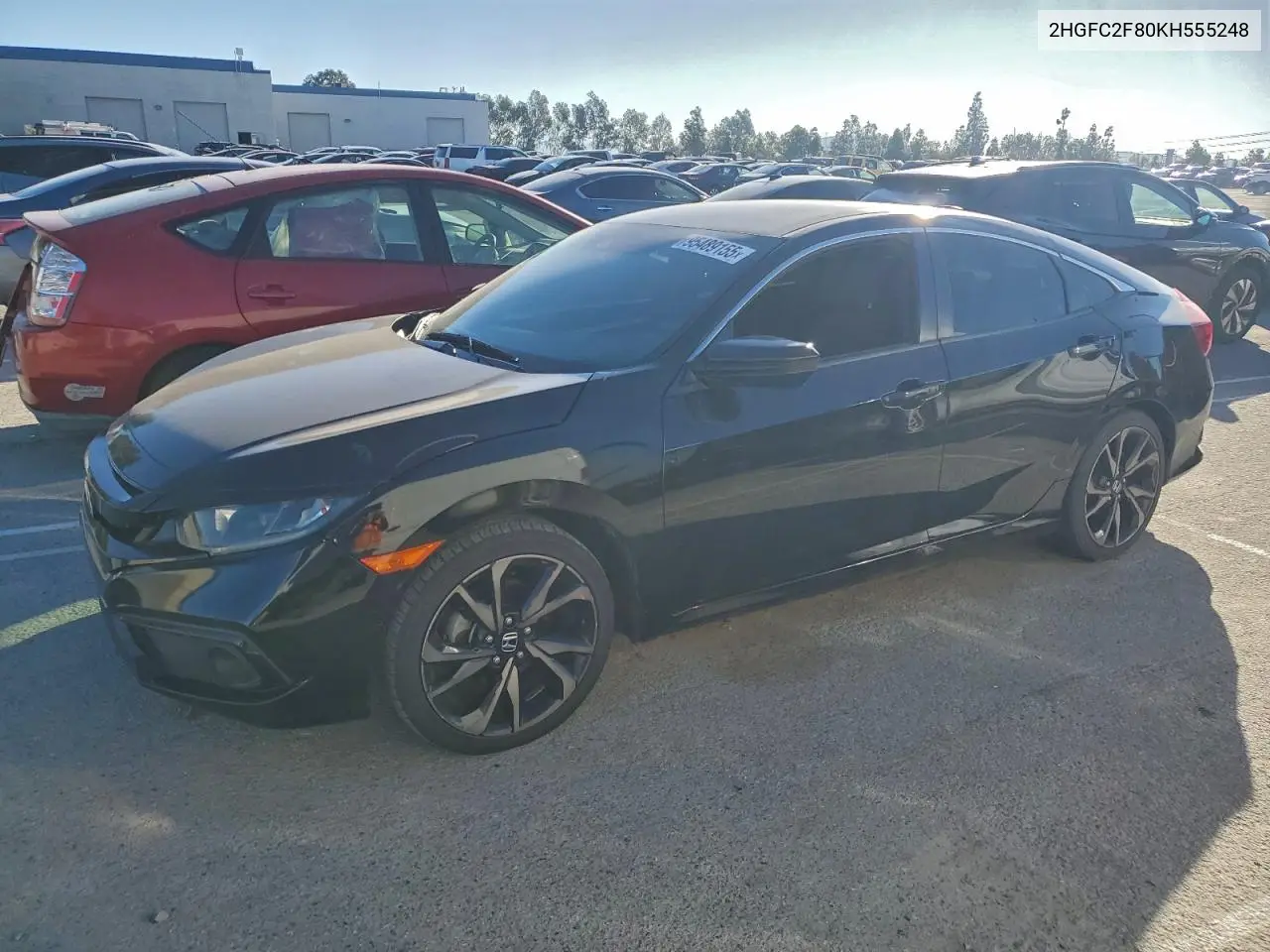 2HGFC2F80KH555248 2019 Honda Civic Sport