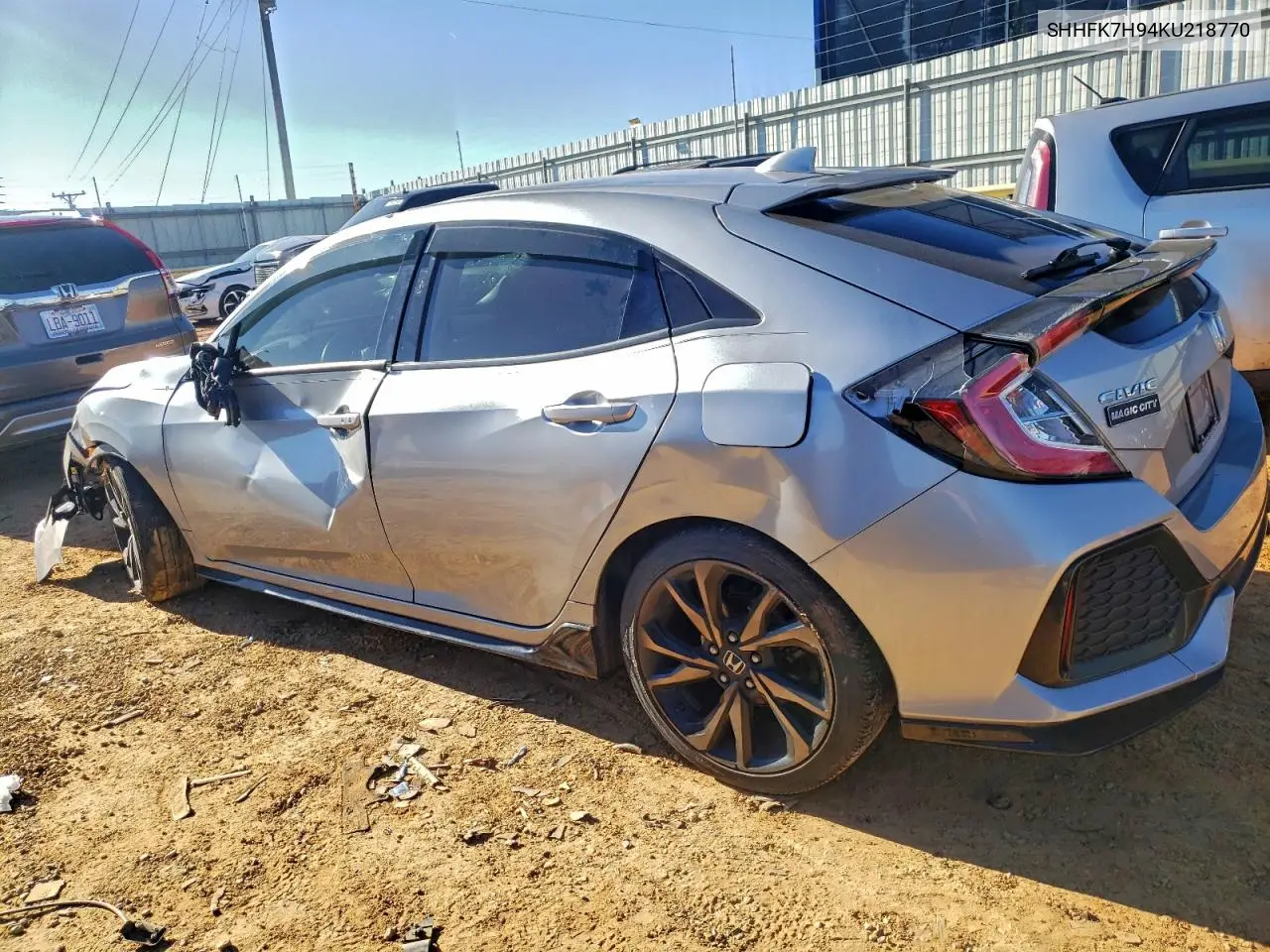 SHHFK7H94KU218770 2019 Honda Civic Sport Touring