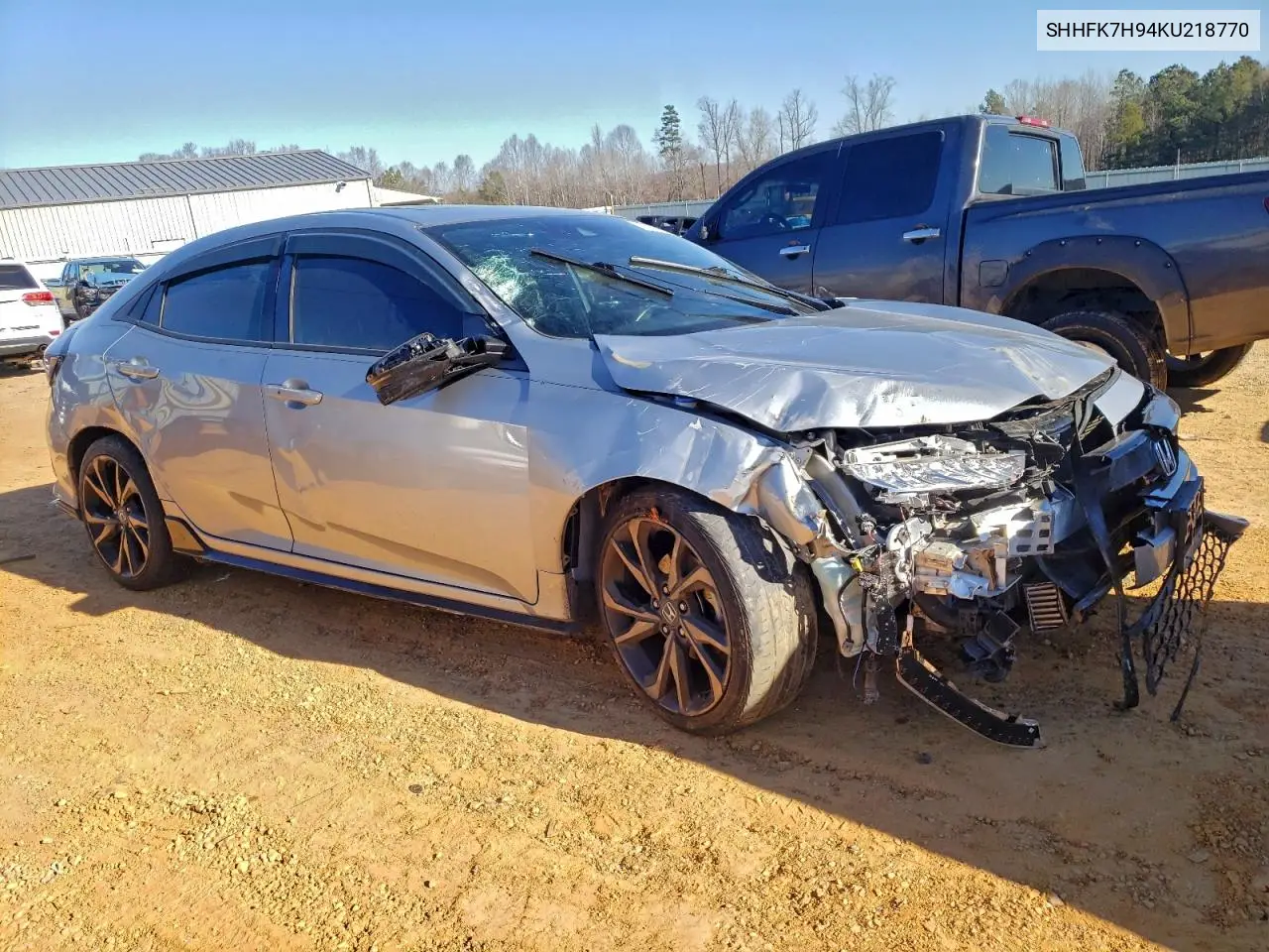 SHHFK7H94KU218770 2019 Honda Civic Sport Touring