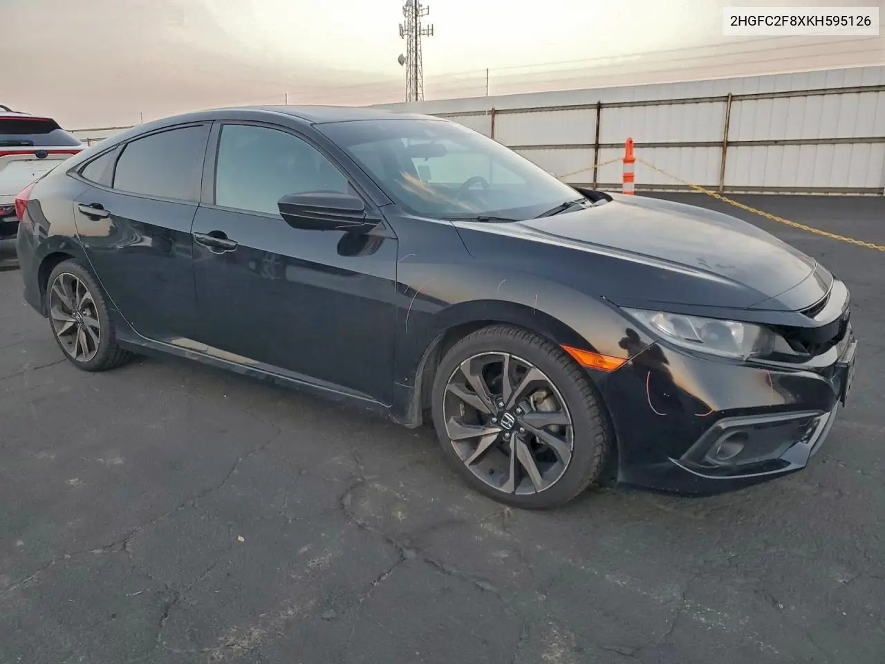 2HGFC2F8XKH595126 2019 Honda Civic Sport