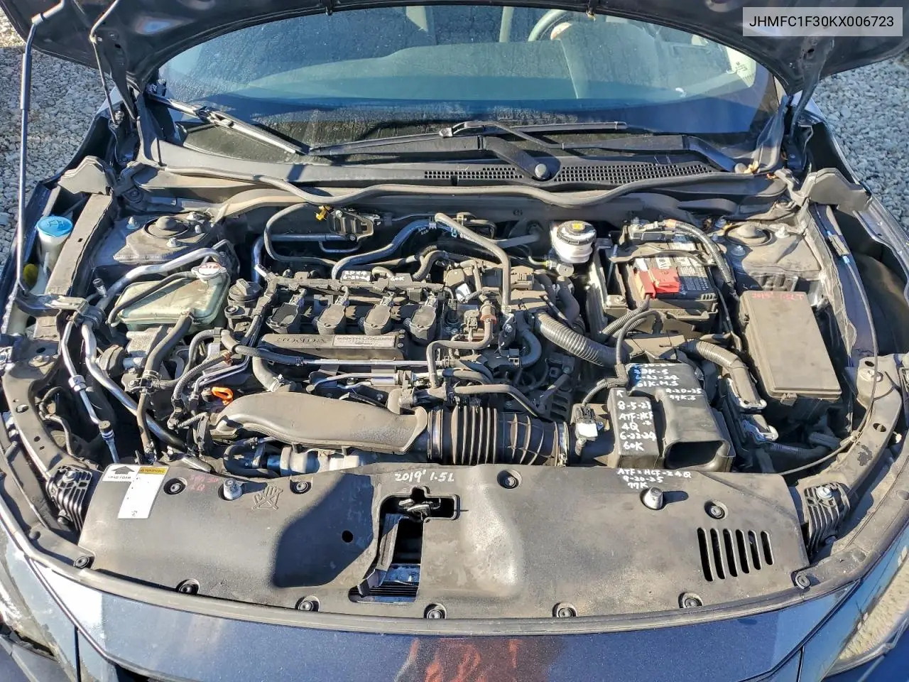 JHMFC1F30KX006723 2019 Honda Civic Ex