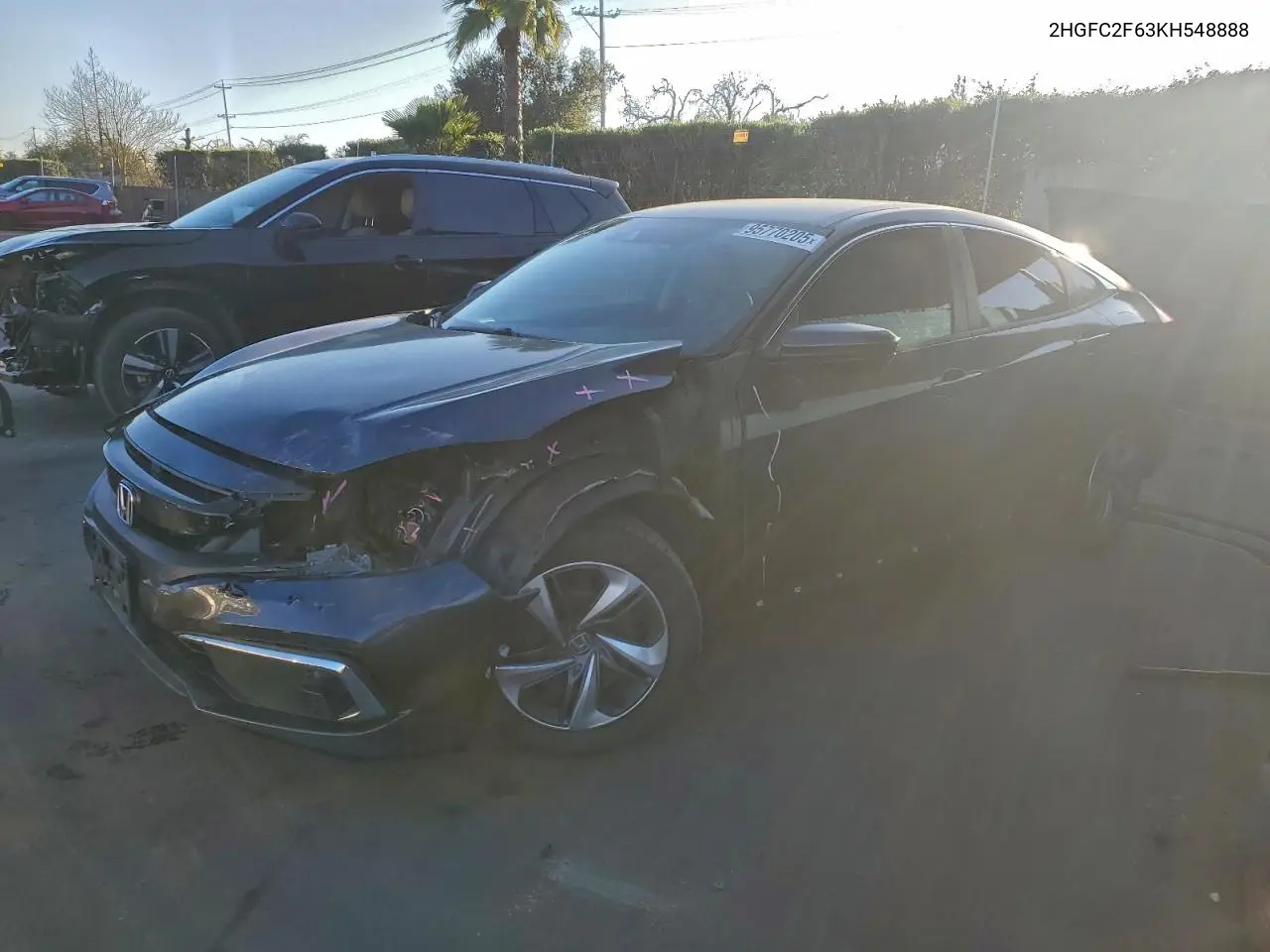 2HGFC2F63KH548888 2019 Honda Civic Lx