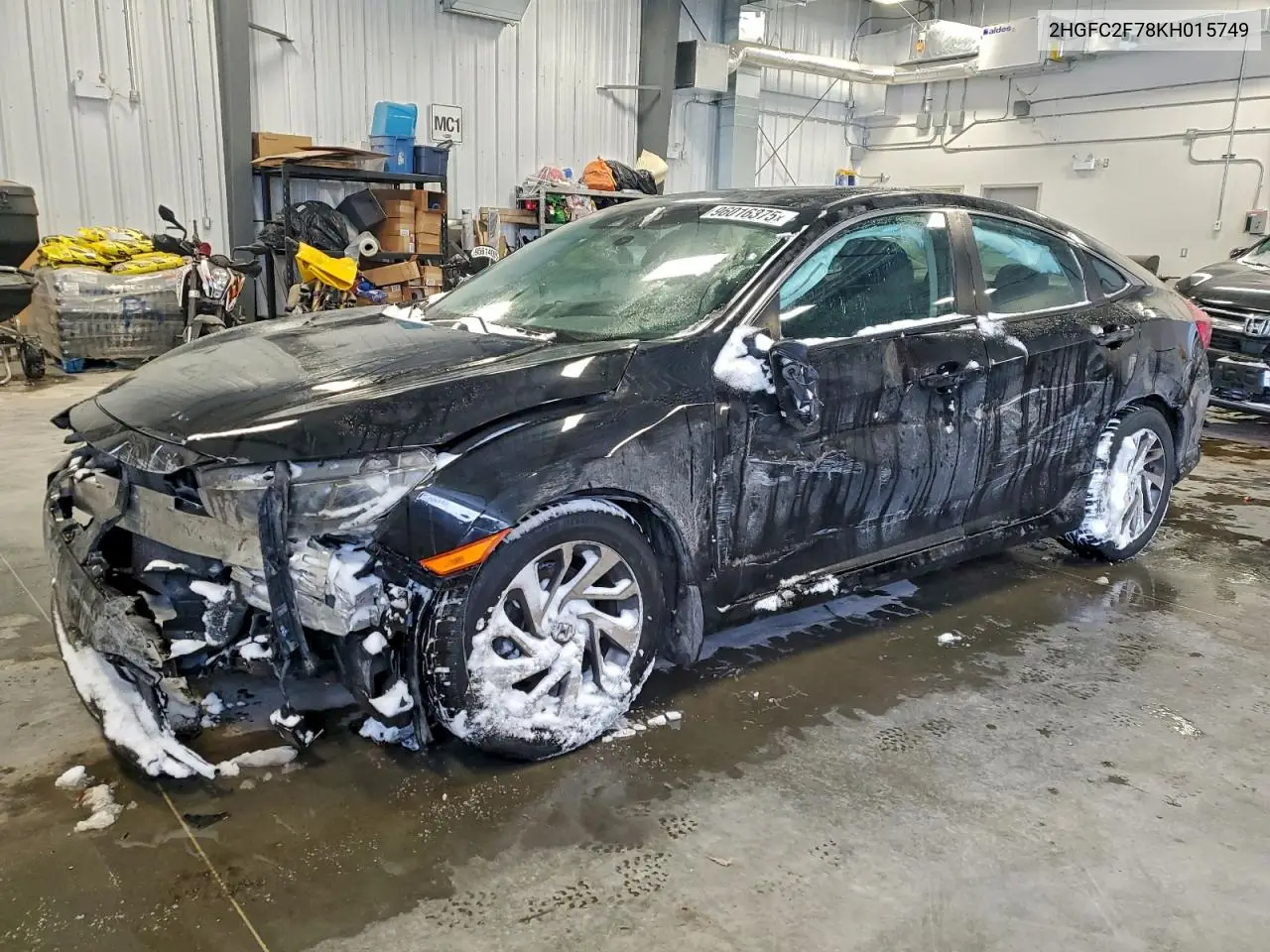 2HGFC2F78KH015749 2019 Honda Civic Ex