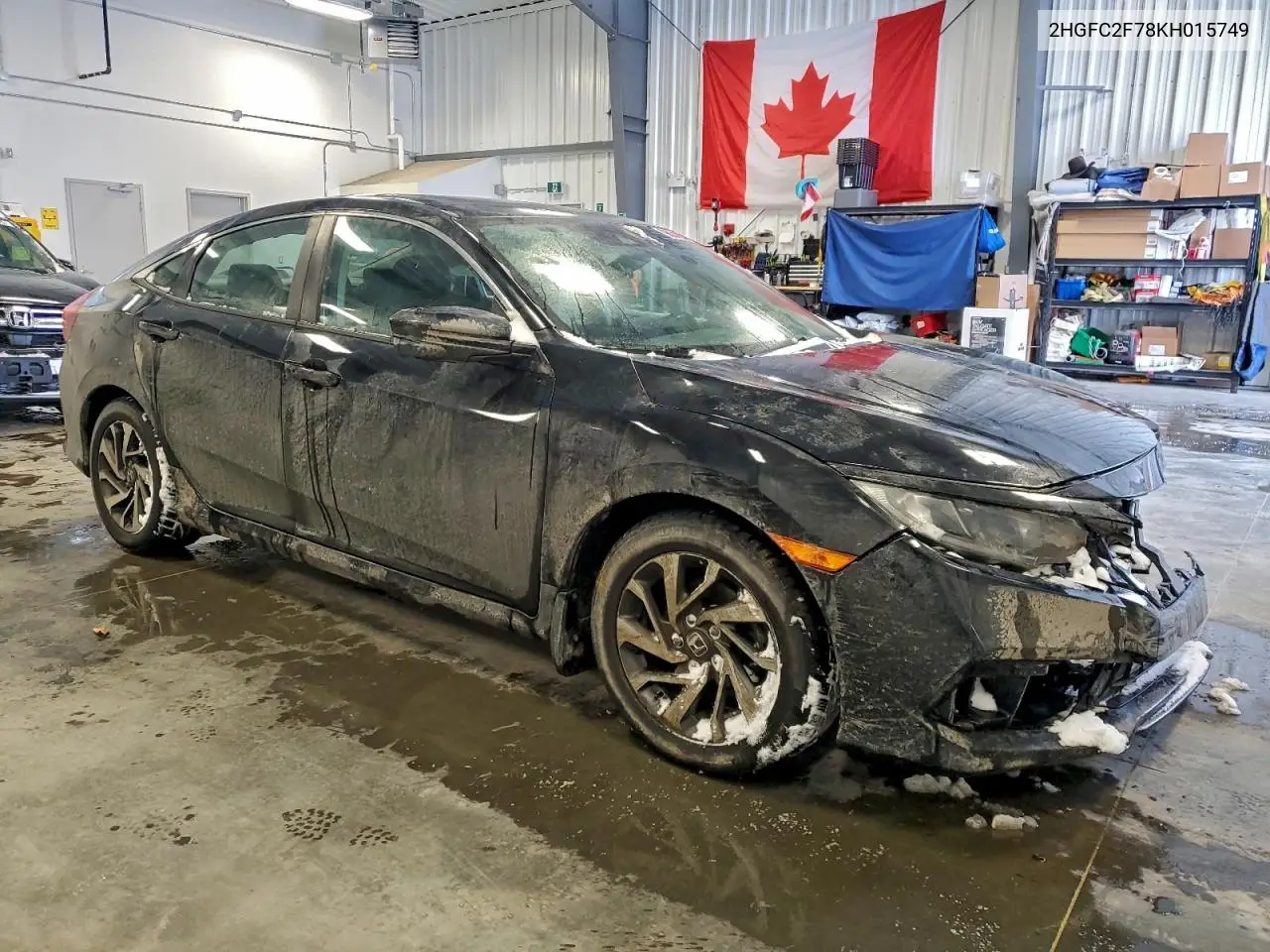 2HGFC2F78KH015749 2019 Honda Civic Ex
