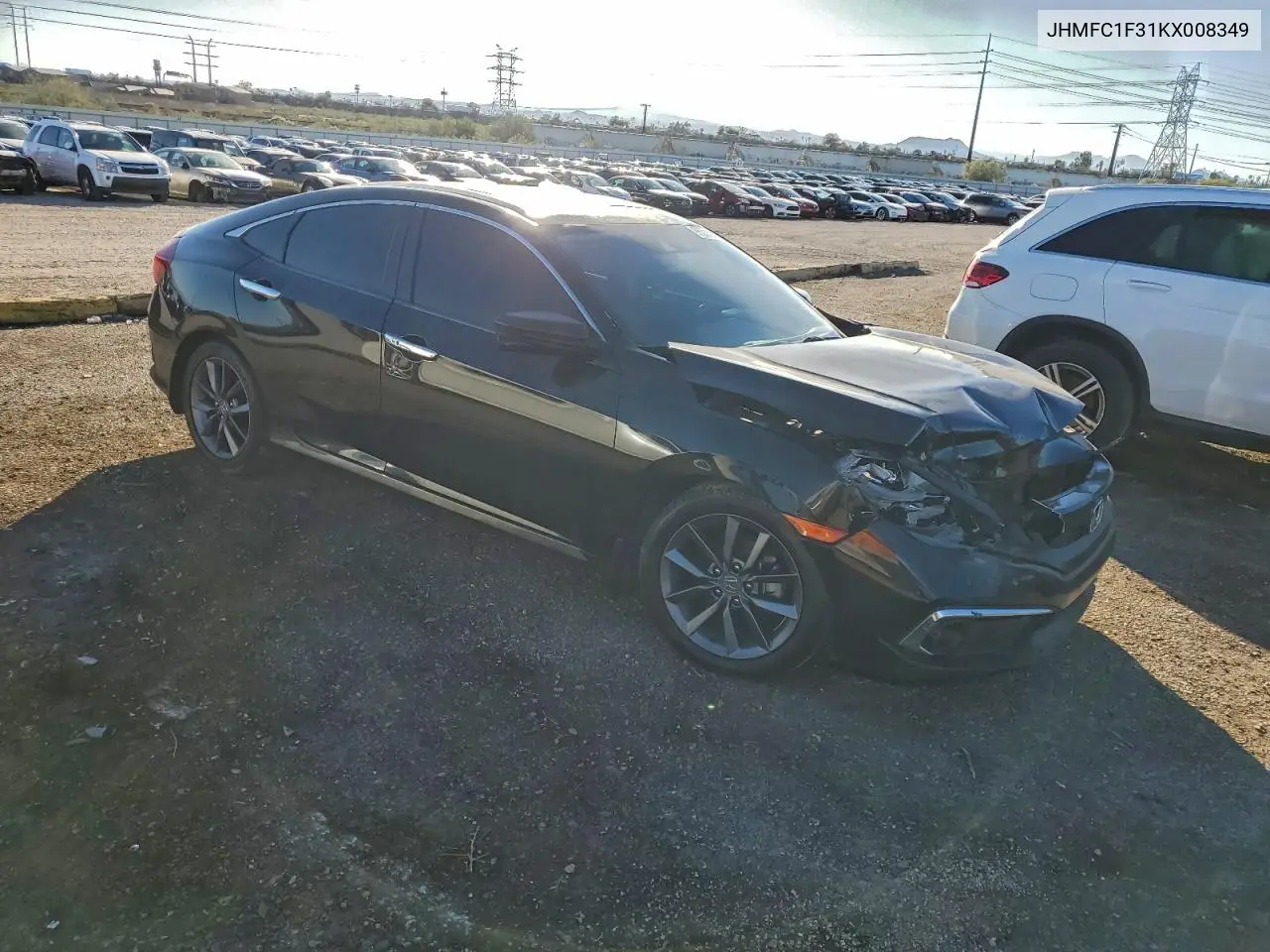 JHMFC1F31KX008349 2019 Honda Civic Ex