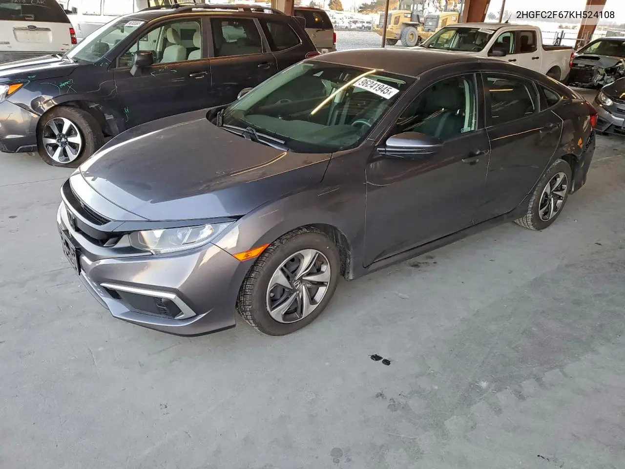 2HGFC2F67KH524108 2019 Honda Civic Lx