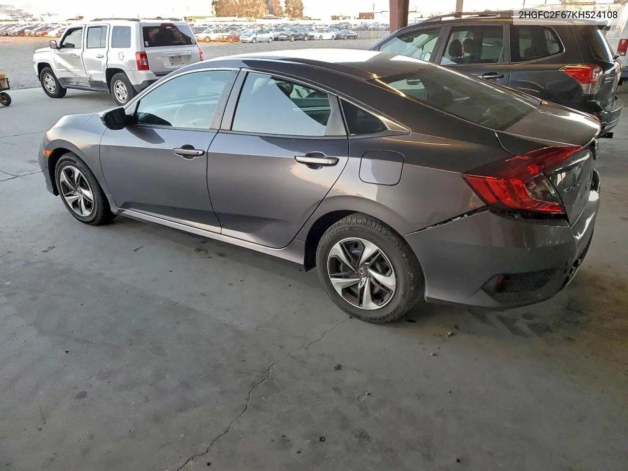 2HGFC2F67KH524108 2019 Honda Civic Lx