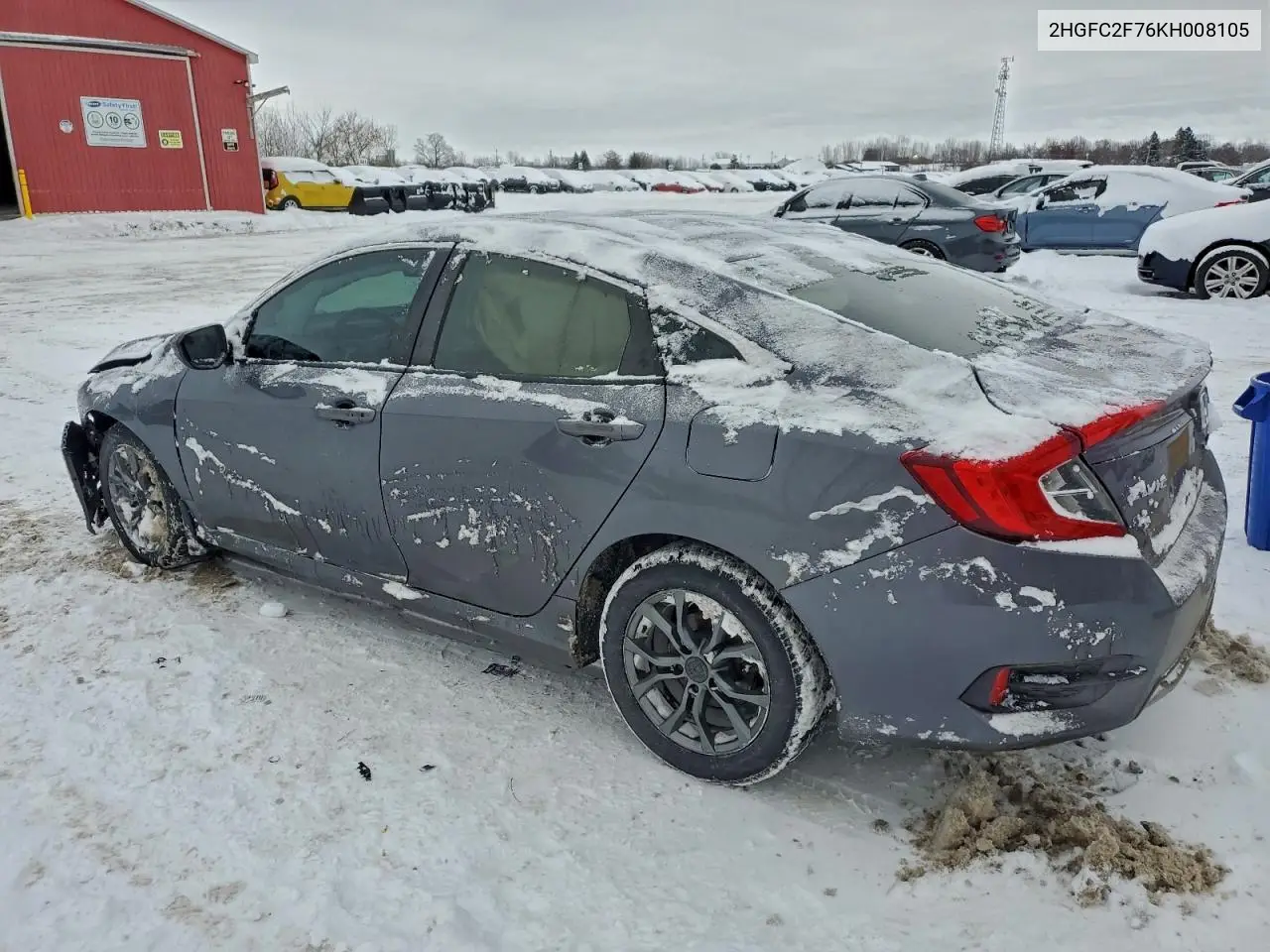 2HGFC2F76KH008105 2019 Honda Civic Ex