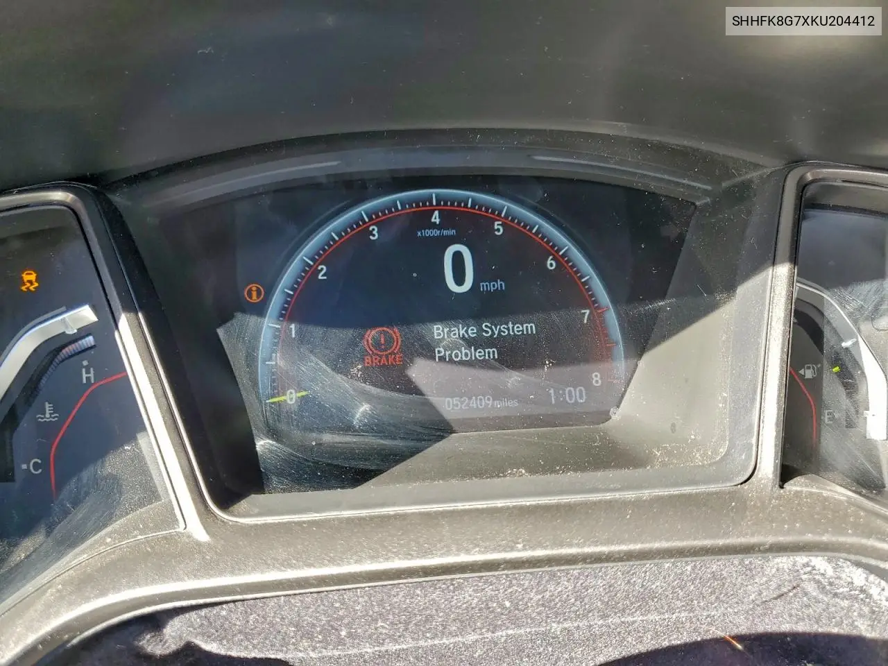 SHHFK8G7XKU204412 2019 Honda Civic Type-R Touring