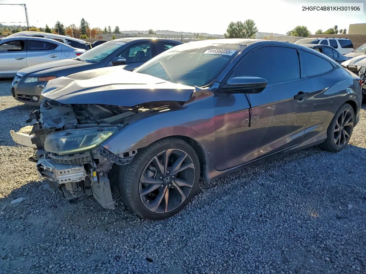 2HGFC4B81KH301906 2019 Honda Civic Sport