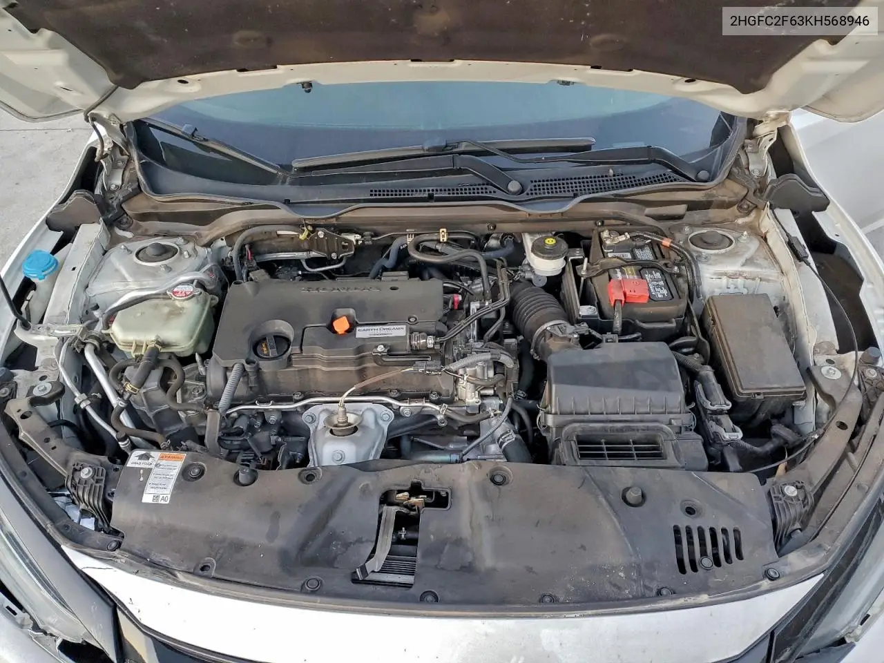 2HGFC2F63KH568946 2019 Honda Civic Lx