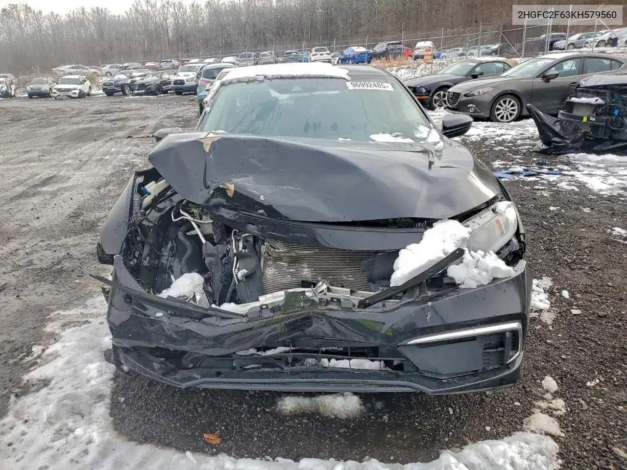 2HGFC2F63KH579560 2019 Honda Civic Lx